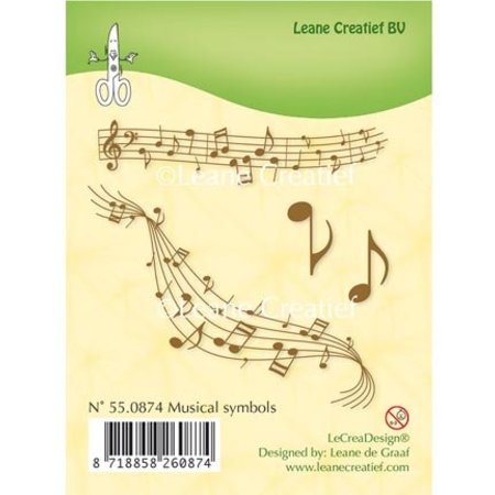 Leane Creatief - Lea'bilities Transparante stempels, bladmuziek
