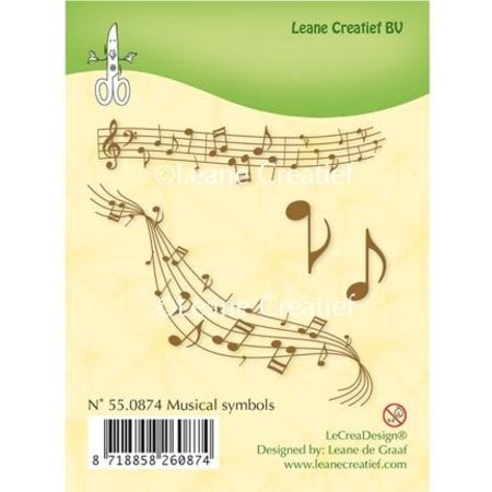 Leane Creatief - Lea'bilities Transparent stamps, sheet music