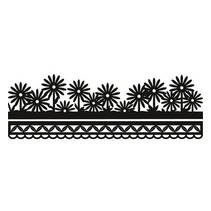 Punching and embossing template Craftables - Anja's flower border