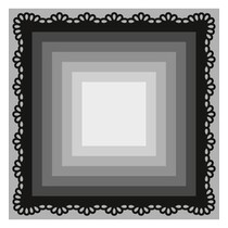 Punching and embossing template Craftables, 8 frame quadrangles