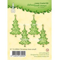 Transparante stempels, kerstbomen