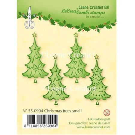 Leane Creatief - Lea'bilities tampons transparents, des arbres de Noël