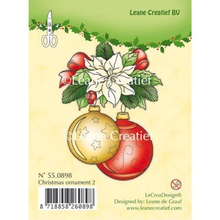 Leane Creatief - Lea'bilities Clear Stamps, jul ornament 2