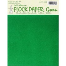 Self Flock papir, grøn