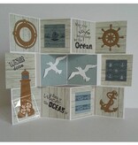 Joy!Crafts und JM Creation Timbro trasparente su e in mare