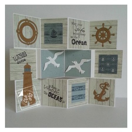 Joy!Crafts und JM Creation Timbro trasparente su e in mare