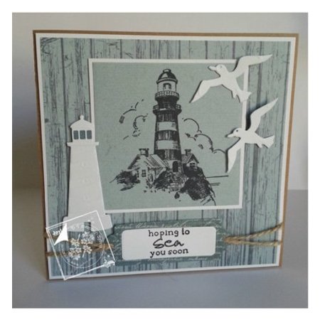 Joy!Crafts und JM Creation Timbro trasparente su e in mare