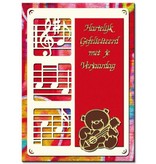 KARTEN und Zubehör / Cards Een set van 3 Luxe oplegkaart A6, met muzieknoten