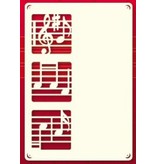 KARTEN und Zubehör / Cards Et sæt af 3 Luxury card lag A6, med noder