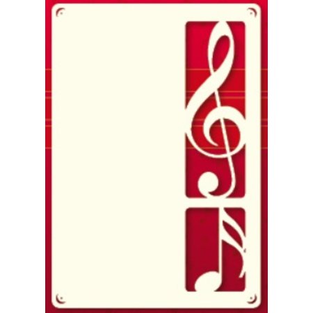 KARTEN und Zubehör / Cards Een set van 3 Luxe oplegkaart A6, met sleutel