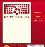 KARTEN und Zubehör / Cards A set of 3 Luxury card layer A6, theme: Footbal