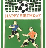 KARTEN und Zubehör / Cards Um conjunto de três luxo A6 camada de cartão, tema: Footbal