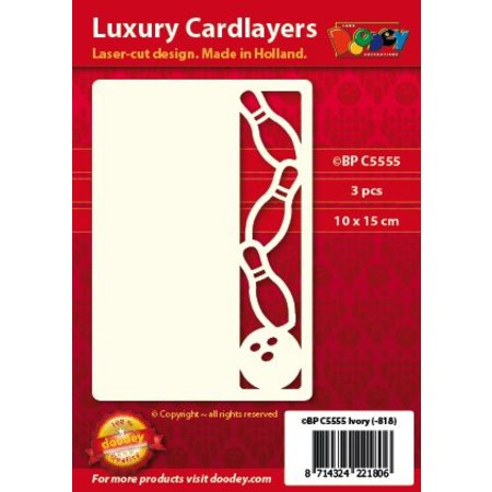 KARTEN und Zubehör / Cards A set of 3 Luxury card layer A6, Theme: Bowling