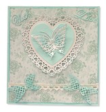Joy!Crafts und JM Creation Alegría manualidades, estampación - y cliché de estampado, corazón Filigranes con la mariposa