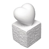 Titulaire Polyresin de la carte: Coeur, 5,5 cm