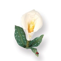 Estampillage et Pochoir gaufrage, thinlits Sizzix, fleurs en 3D: Calla Lily