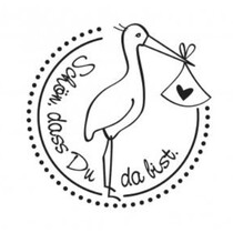 Holzstempel, tyske tekst, emne: Baby