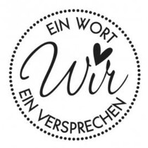 Holzstempel, texte allemand, sujet: Mariage