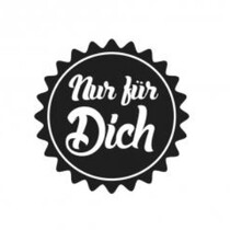 Holzstempel, deutsche Text, "nur für dich!"