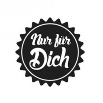 Holzstempel, German text, "just for you!"