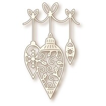 NOVO: corte de metal morre, Wildrose Studio`s especializada, bolas de Natal filigrane