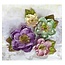 Prima Marketing und Petaloo Fabrics flowers by Prima Marketing, 4 pieces, Victorian