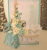 Prima Marketing und Petaloo Stoffer blomster ved Prima Marketing, 4 stykker, viktoriansk