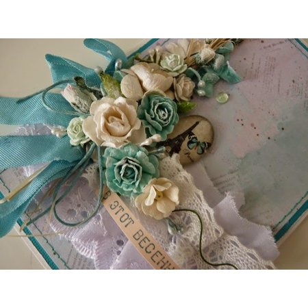 Prima Marketing und Petaloo Stoffer flowers af Prima Marketing, 4 stykker, Oceana