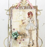 Prima Marketing und Petaloo Fabrics flowers by Prima Marketing, 4 pieces, Oceana