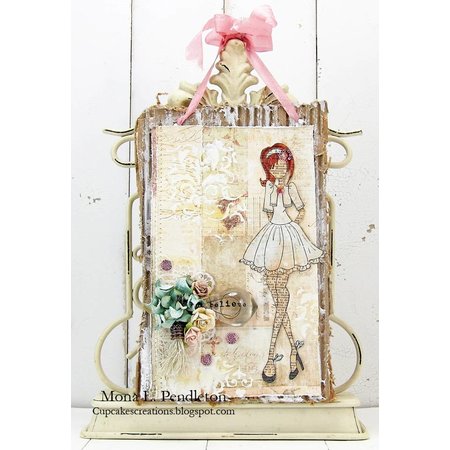 Prima Marketing und Petaloo Fabrics flowers by Prima Marketing, 4 pieces, Oceana