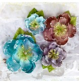 Prima Marketing und Petaloo Tissus fleurs par Prima Marketing, 4 pièces, Oceana