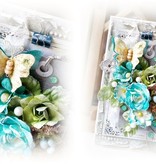 Prima Marketing und Petaloo Tissus fleurs par Prima Marketing, 4 pièces, Oceana