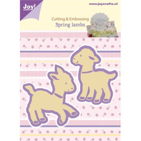 Joy!Crafts und JM Creation Stamping and embossing stencil, 2 lambs
