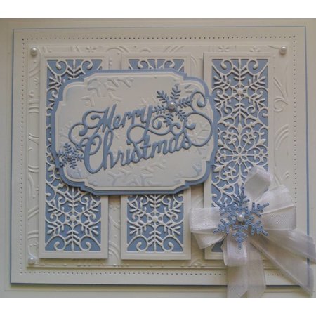 Creative Expressions Stansning og prægning stencil The Festive Collection - Snowflake Mini Striplet