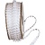 DEKOBAND / RIBBONS / RUBANS ... Satinlitze, B: 8 mm, white, heart, by the meter