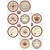 Embellishments / Verzierungen Self motif stickers with a matt surface