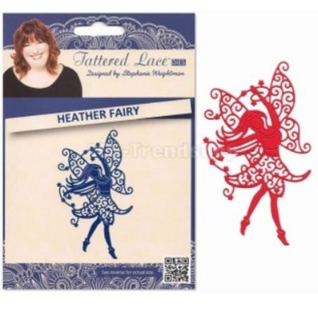 Tattered Lace Stempelen en ponsen template, flarden Kant, punch template Elfe afmeting ca. 69 x 118 mm