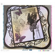 Stamping and punching template, Tattered Lace, Graceful Fairy