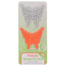 Poinçonnage et de gaufrage modèle à partir de Tonic, Masque + timbre, papillon Felicity
