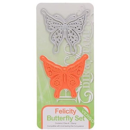 TONIC Punching and embossing template from Tonic, Mask + stamp, butterfly Felicity