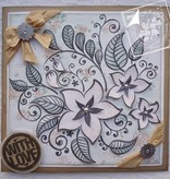 Joy!Crafts und JM Creation Gennemsigtige frimærker, blomster og blade
