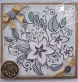 Joy!Crafts und JM Creation Gjennomsiktige stempler, blomster og blader