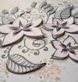Joy!Crafts und JM Creation Gjennomsiktige stempler, blomster og blader