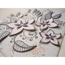 I timbri trasparenti, fiori e foglie