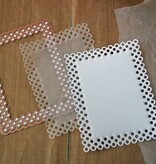 Spellbinders und Rayher Spellbinders Stamping and Embossing stencil, Nestabilities, decorative frame and label