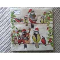 4 designer servietter til decoupage