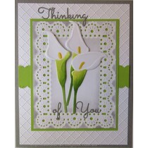 Spellbinders estampillage et Pochoir gaufrage, Nestabilities, cadre décoratif et l'étiquette