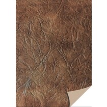 5 sheets card stock leather, dark brown