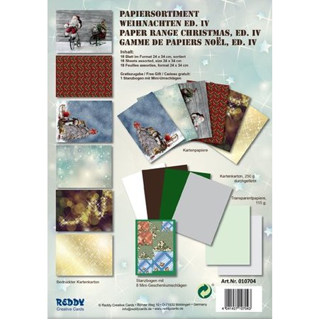 DESIGNER BLÖCKE  / DESIGNER PAPER Card stock Set de Noël