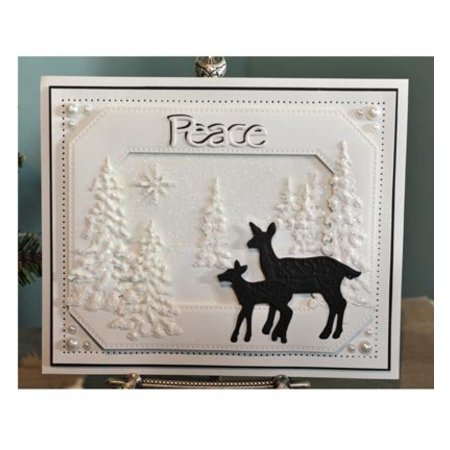Creative Expressions Punching and embossing template, reindeer family